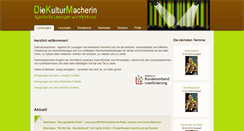 Desktop Screenshot of diekulturmacherin.de