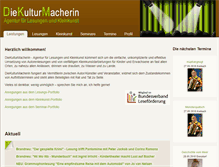 Tablet Screenshot of diekulturmacherin.de